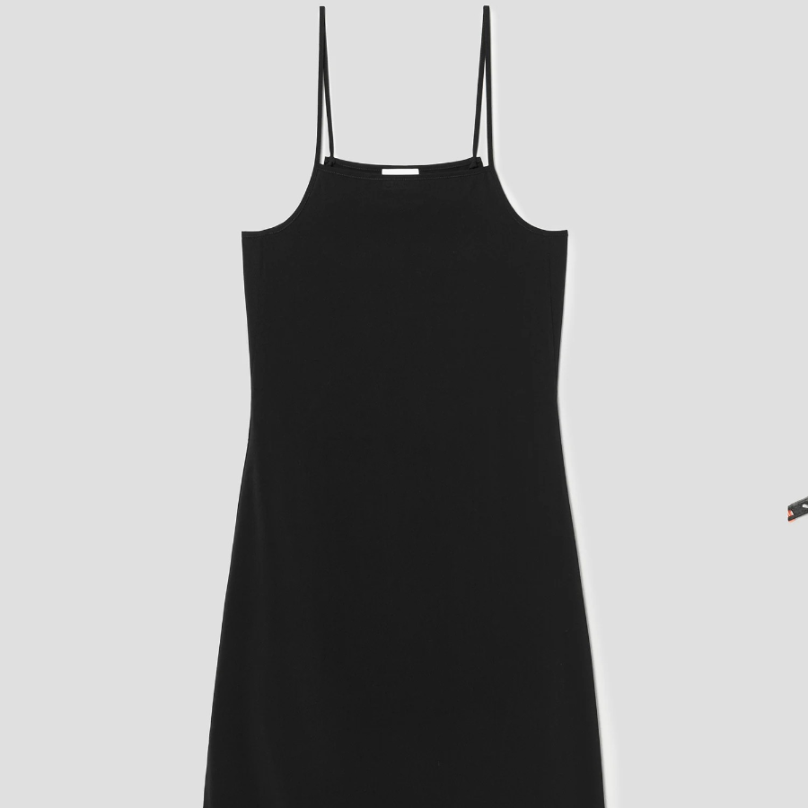 GANNI Technical Organza Corset Midi Dress - Black