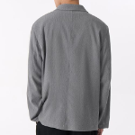 Oversized Blazer — Crinkle Grey