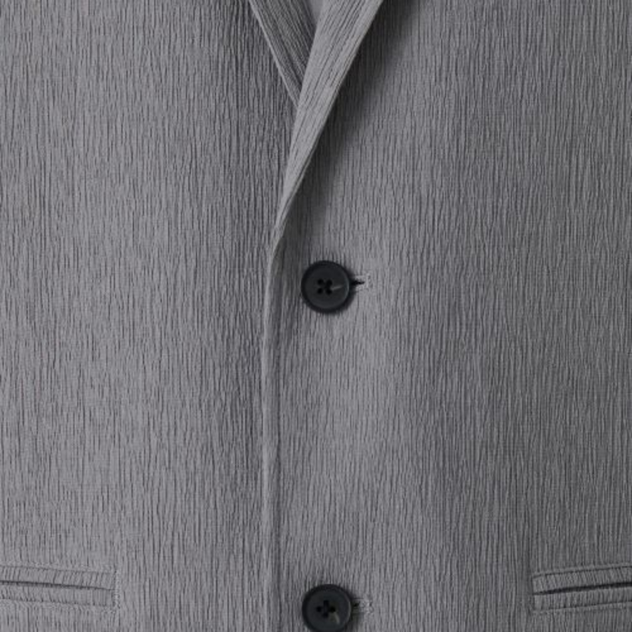 Oversized Blazer — Crinkle Grey
