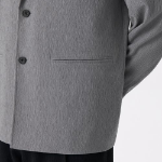 Oversized Blazer — Crinkle Grey