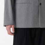 Oversized Blazer — Crinkle Grey