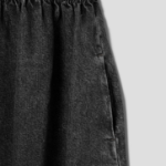 GANNI Stretch Future Denim Strap Midi Dress - Black