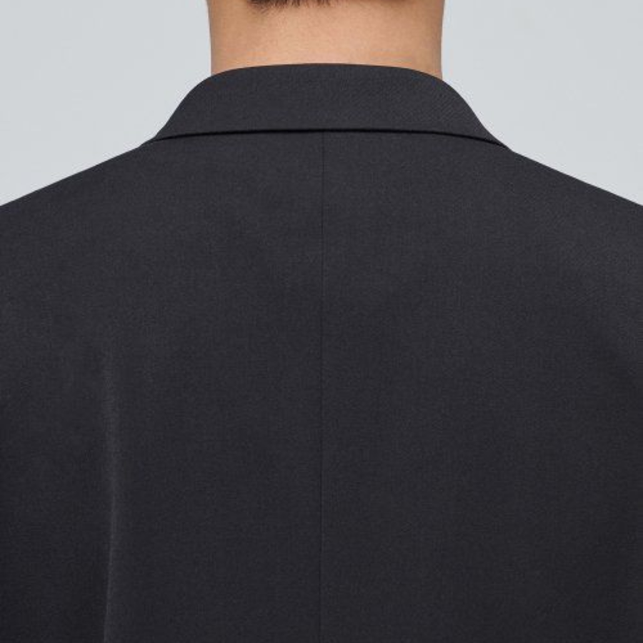 Relaxed Basic Blazer — Dark Grey