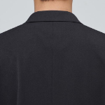 Relaxed Basic Blazer — Dark Grey