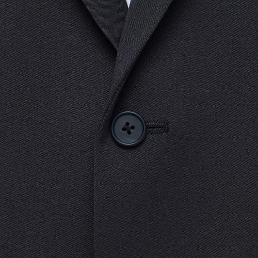 Relaxed Basic Blazer — Dark Grey