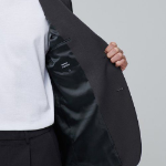 Relaxed Basic Blazer — Dark Grey