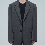 Big Daddy Oversized Blazer — Medium Grey