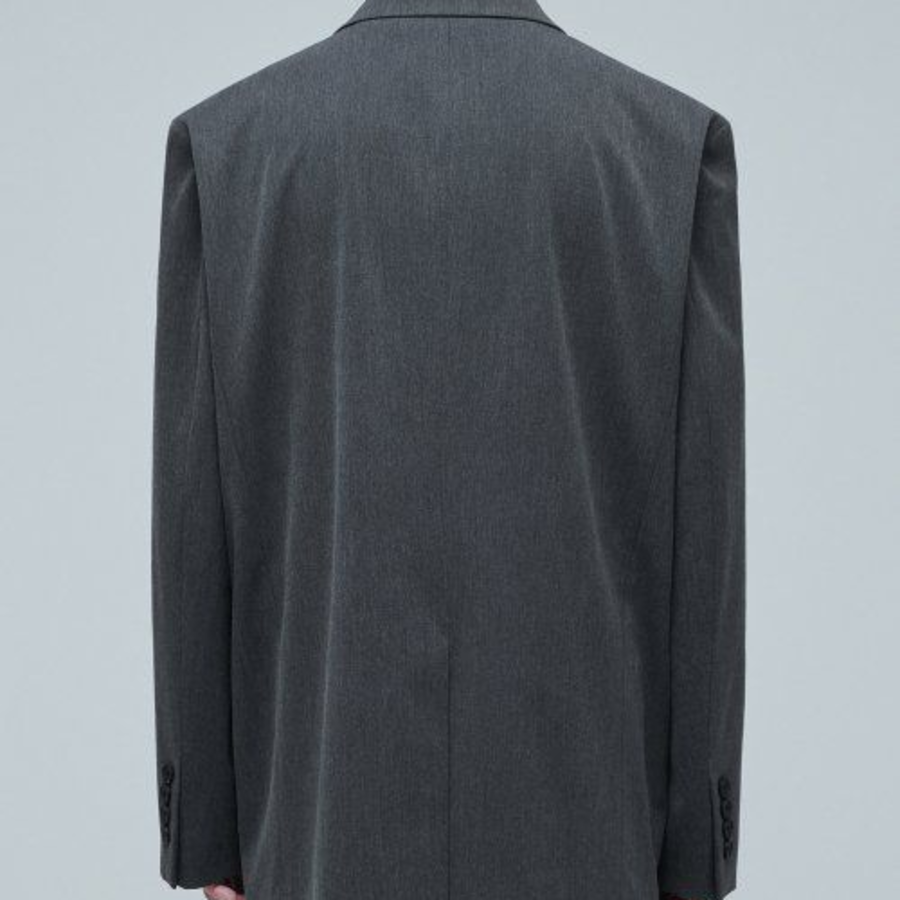Big Daddy Oversized Blazer — Medium Grey