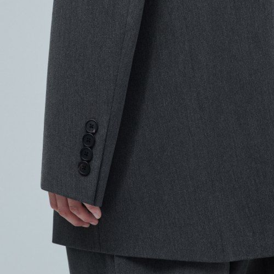 Big Daddy Oversized Blazer — Medium Grey