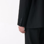 Oversized 3-Button Blazer — Black