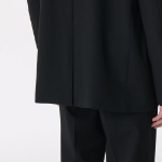 Oversized 3-Button Blazer — Black
