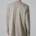 Summer Wool Relaxed Basic Blazer — Light Beige