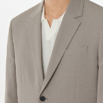 Cool Touch Relaxed Basic Blazer — Greyish Beige