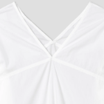 KUHO V-Neck Three-Quarter Sleeve Blouse - White