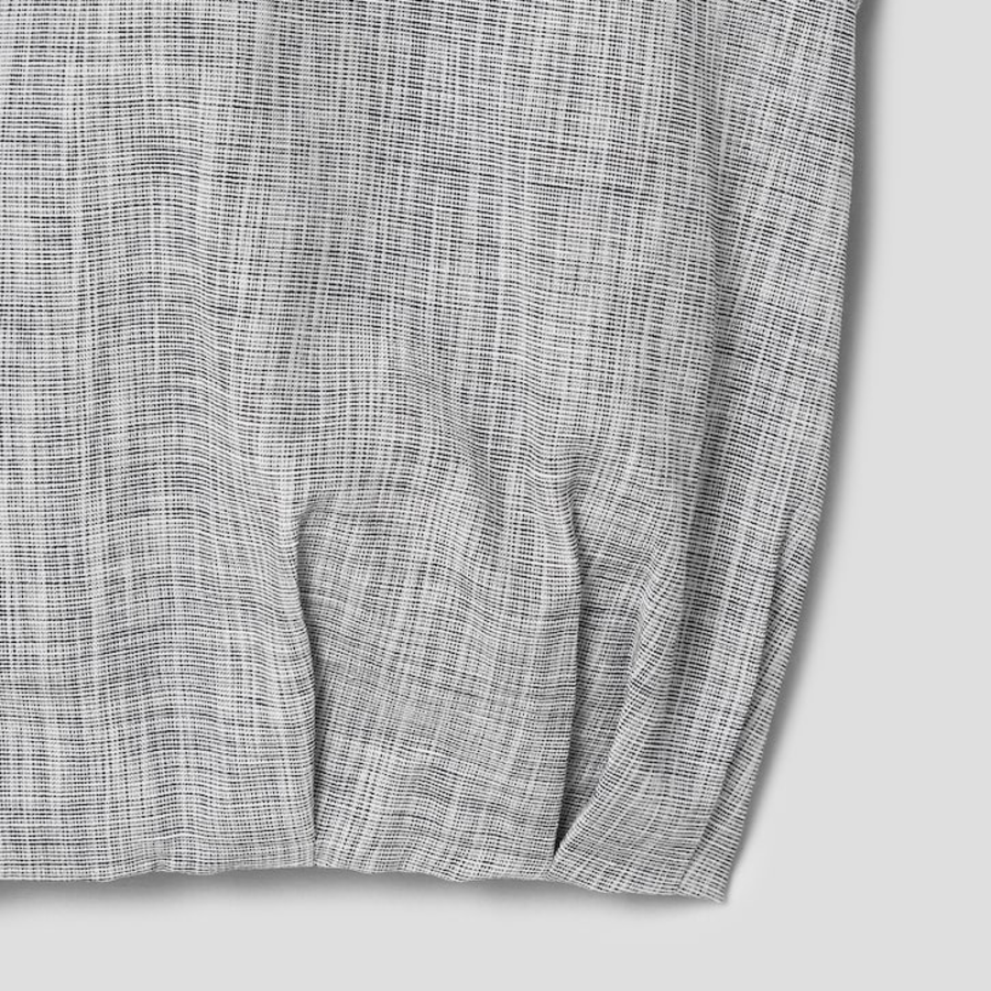 KUHO Volume Fit Short Blouse - Light Grey