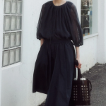 KUHO Open Shirring Blouse - Ash