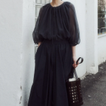 KUHO Open Shirring Blouse - Ash