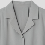 KUHO [Edit] Tension Rayon Blend Button-Up Blouse - Khaki