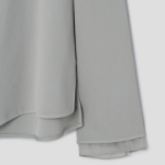 KUHO [Edit] Tension Rayon Blend Button-Up Blouse - Khaki