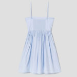 GANNI [EXCLUSIVE] Cotton Poplin Strap Dress - Heather
