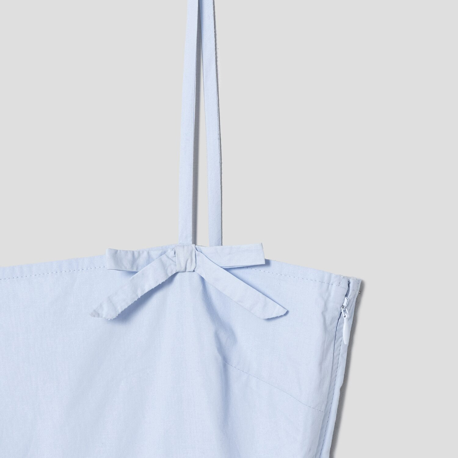 GANNI [EXCLUSIVE] Cotton Poplin Strap Dress - Heather