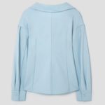 KUHO Open Collar Blouse - Sky Blue