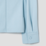 KUHO Open Collar Blouse - Sky Blue
