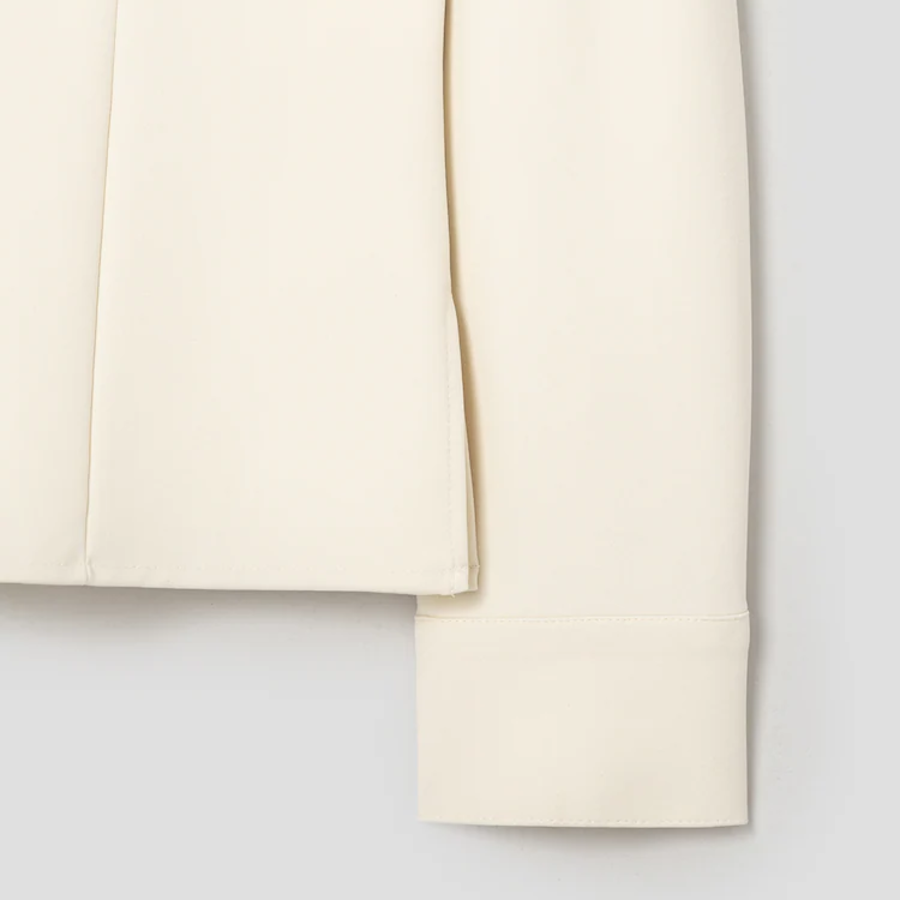 KUHO Open Collar Blouse - Ivory