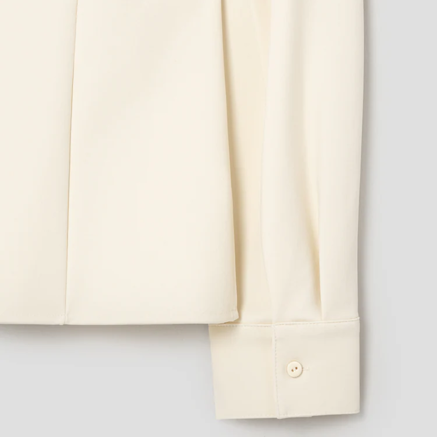 KUHO Open Collar Blouse - Ivory