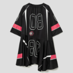 GANNI Future Mesh Oversized Mini Dress - Black