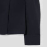 KUHO Open Collar Blouse - Navy