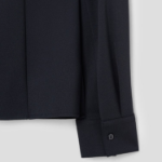 KUHO Open Collar Blouse - Navy