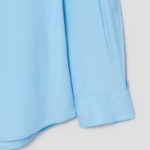 KUHO Shirt-Collar Blouse - Sky Blue