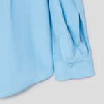 KUHO Shirt-Collar Blouse - Sky Blue