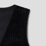 GANNI Stretch Corduroy Mini Dress - Black