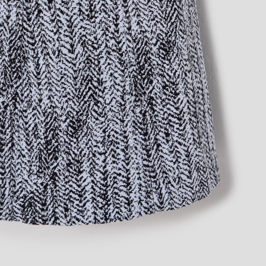 GANNI Cotton Tweed Mini Dress - Sky Blue