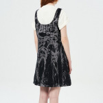 GANNI Heavy Denim Mini Dress - Black