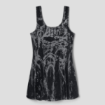 GANNI Heavy Denim Mini Dress - Black