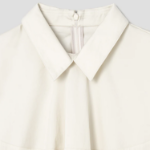 KUHO Cotton Blend Crop Blouse - Ivory