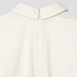 KUHO Cotton Blend Crop Blouse - Ivory