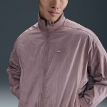 Nike Club Oversized Woven Track Jacket — Taupe Grey