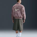 Nike Club Oversized Woven Track Jacket — Taupe Grey