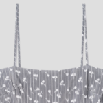 GANNI Acetate Jacquard Strap Mini Dress - Grey