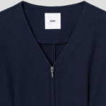 KUHO Open-Type Blouse - Navy