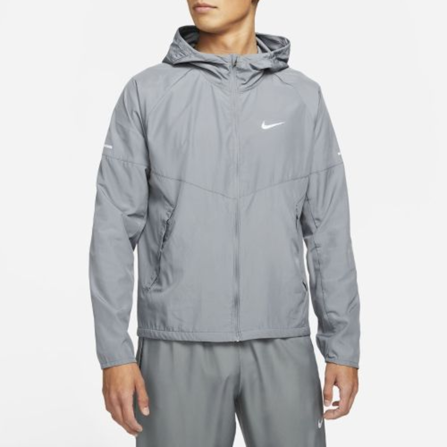 Nike Ripel Mylar Running Track Jacket — Grey