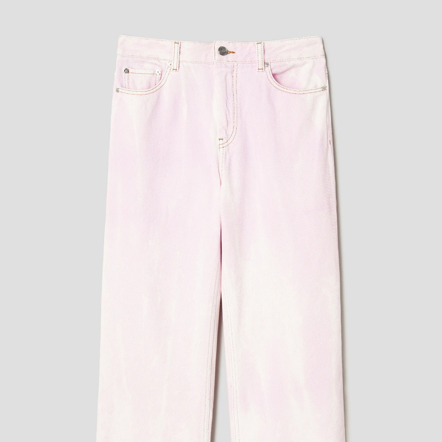 GANNI Overdyed Heavy Denim Izey - Light Pink