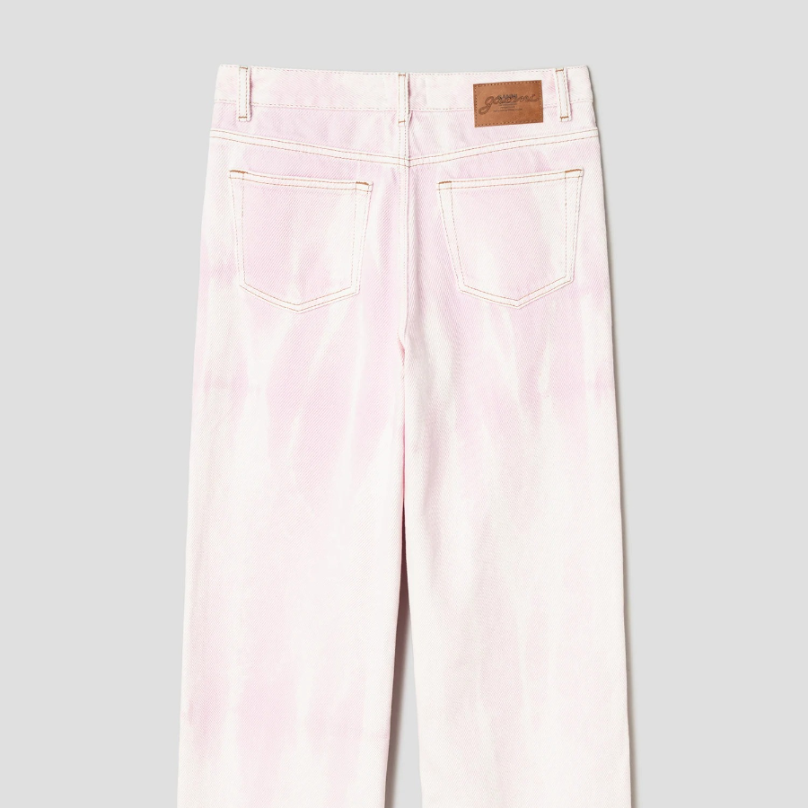 GANNI Overdyed Heavy Denim Izey - Light Pink