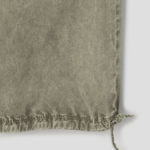 GANNI Washed Cotton Twill Pants - Khaki