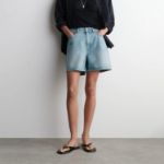 COS High-Rise Denim Shorts – Washed Blue