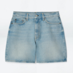 COS High-Rise Denim Shorts – Washed Blue
